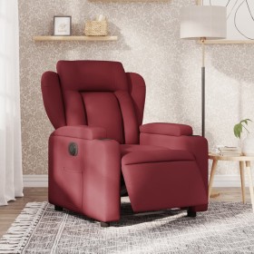 Sillón reclinable eléctrico tela rojo tinto de , Sillones - Ref: Foro24-3204461, Precio: 255,36 €, Descuento: %
