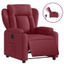 Sillón reclinable eléctrico tela rojo tinto de , Sillones - Ref: Foro24-3204461, Precio: 255,36 €, Descuento: %