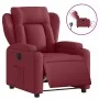 Sillón reclinable eléctrico tela rojo tinto de , Sillones - Ref: Foro24-3204461, Precio: 262,93 €, Descuento: %