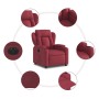 Sillón reclinable eléctrico tela rojo tinto de , Sillones - Ref: Foro24-3204461, Precio: 255,36 €, Descuento: %