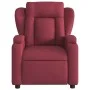 Sillón reclinable eléctrico tela rojo tinto de , Sillones - Ref: Foro24-3204461, Precio: 262,93 €, Descuento: %