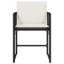 Sillas de jardín con cojines 4 unidades ratán sintético negro by , Garden chairs - Ref: Foro24-365017, Price: 156,47 €, Disco...