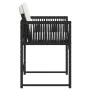 Sillas de jardín con cojines 4 unidades ratán sintético negro de , Sillas de jardín - Ref: Foro24-365017, Precio: 178,81 €, D...