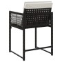Sillas de jardín con cojines 4 unidades ratán sintético negro by , Garden chairs - Ref: Foro24-365017, Price: 156,47 €, Disco...