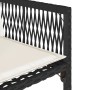 Gartenstühle mit Kissen, 4 Stück, aus schwarzem synthetischem Rattan von , Gartenstühle - Ref: Foro24-365017, Preis: 156,47 €...
