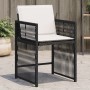 Sillas de jardín con cojines 4 unidades ratán sintético negro by , Garden chairs - Ref: Foro24-365034, Price: 191,20 €, Disco...