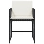 Sillas de jardín con cojines 4 unidades ratán sintético negro by , Garden chairs - Ref: Foro24-365034, Price: 191,20 €, Disco...