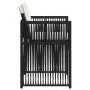 Gartenstühle mit Kissen, 4 Stück, aus schwarzem synthetischem Rattan von , Gartenstühle - Ref: Foro24-365034, Preis: 187,51 €...