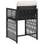 Sillas de jardín con cojines 4 unidades ratán sintético negro by , Garden chairs - Ref: Foro24-365034, Price: 191,20 €, Disco...