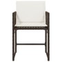 Sillas de jardín con cojines 4 unidades ratán sintético marrón by , Garden chairs - Ref: Foro24-365020, Price: 160,77 €, Disc...