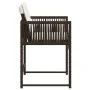 Sillas de jardín con cojines 4 unidades ratán sintético marrón by , Garden chairs - Ref: Foro24-365020, Price: 183,67 €, Disc...