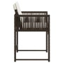 Sillas de jardín con cojines 4 unidades ratán sintético marrón by , Garden chairs - Ref: Foro24-365020, Price: 160,77 €, Disc...