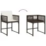 Sillas de jardín con cojines 4 unidades ratán sintético marrón by , Garden chairs - Ref: Foro24-365020, Price: 183,67 €, Disc...
