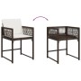 Sillas de jardín con cojines 4 unidades ratán sintético marrón by , Garden chairs - Ref: Foro24-365020, Price: 160,77 €, Disc...
