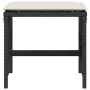 Taburetes de jardín con cojines 4 uds ratán PE negro 41x41x36cm by , Outdoor ottomans - Ref: Foro24-365055, Price: 97,79 €, D...