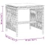 Taburetes de jardín con cojines 4 uds ratán PE negro 41x41x36cm by , Outdoor ottomans - Ref: Foro24-365055, Price: 97,79 €, D...