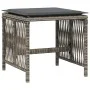 Taburetes de jardín con cojines 4 uds ratán PE gris 41x41x36 cm von , Hocker für den Außenbereich - Ref: Foro24-365057, Preis...