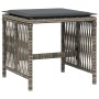 Taburetes de jardín con cojines 4 uds ratán PE gris 41x41x36 cm von , Hocker für den Außenbereich - Ref: Foro24-365057, Preis...