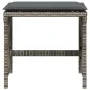 Taburetes de jardín con cojines 4 uds ratán PE gris 41x41x36 cm von , Hocker für den Außenbereich - Ref: Foro24-365057, Preis...