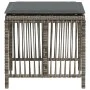Taburetes de jardín con cojines 4 uds ratán PE gris 41x41x36 cm von , Hocker für den Außenbereich - Ref: Foro24-365057, Preis...