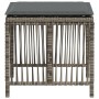 Taburetes de jardín con cojines 4 uds ratán PE gris 41x41x36 cm von , Hocker für den Außenbereich - Ref: Foro24-365057, Preis...