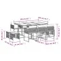 Set de comedor jardín 11 pzas con cojines ratán sintético negro von , Gartensets - Ref: Foro24-3211506, Preis: 518,38 €, Raba...