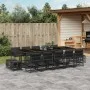 Set comedor de jardín con cojines 15 pzas ratán sintético negro von , Gartensets - Ref: Foro24-3211531, Preis: 831,06 €, Raba...