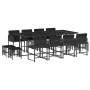 Garten-Essgruppe mit 13-teiligen Kissen aus schwarzem Kunststoff-Rattan. von , Gartensets - Ref: Foro24-3211519, Preis: 707,0...