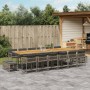 Set comedor de jardín 17 pzas y cojines ratán sintético gris by , Garden sets - Ref: Foro24-3211550, Price: 968,47 €, Discoun...
