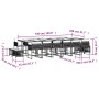 Set comedor de jardín 17 pzas y cojines ratán sintético gris by , Garden sets - Ref: Foro24-3211550, Price: 968,47 €, Discoun...