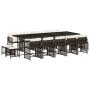 Garten-Essgruppe und Kissen-Set, 15-teilig, aus braunem synthetischem Rattan. von , Gartensets - Ref: Foro24-3211713, Preis: ...