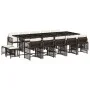 Set comedor de jardín y cojines 15 pzas ratán sintético marrón by , Garden sets - Ref: Foro24-3211713, Price: 925,67 €, Disco...