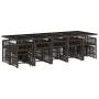 Set comedor de jardín y cojines 15 pzas ratán sintético marrón by , Garden sets - Ref: Foro24-3211713, Price: 925,67 €, Disco...