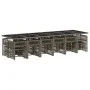 Set comedor de jardín 17 pzas y cojines ratán sintético gris by , Garden sets - Ref: Foro24-3211724, Price: 1,00 €, Discount: %
