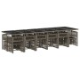 Set comedor de jardín 17 pzas y cojines ratán sintético gris by , Garden sets - Ref: Foro24-3211724, Price: 924,31 €, Discoun...
