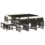 Set comedor de jardín 11 pzas y cojines ratán sintético marrón de , Conjuntos de jardín - Ref: Foro24-3211689, Precio: 570,13...