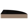 Eckregal aus glänzend schwarzem MDF, 25 x 25 x 3,8 cm von vidaXL, Regale und Regale - Ref: Foro24-323889, Preis: 19,08 €, Rab...