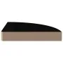 Glossy black MDF corner floating shelf 25x25x3.8 cm by vidaXL, Shelves and shelves - Ref: Foro24-323889, Price: 18,74 €, Disc...
