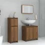 Set de muebles baño 3 pzas madera contrachapada roble marrón de , Muebles de baño - Ref: Foro24-3143933, Precio: 117,29 €, De...
