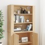 Tall plywood oak-colored sideboard by , Sideboards - Ref: Foro24-3185362, Price: 147,28 €, Discount: %