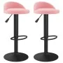 Taburetes de cocina 2 unidades terciopelo rosa de , Taburetes de cocina - Ref: Foro24-333606, Precio: 97,43 €, Descuento: %