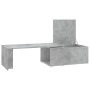 Mesa de centro madera contrachapada gris hormigón 150x50x35 cm de , Mesas de centro - Ref: Foro24-801341, Precio: 77,32 €, De...