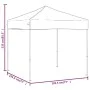 Folding party tent in gray taupe, 2x2 m. by , Tents and gazebos - Ref: Foro24-93498, Price: 96,74 €, Discount: %