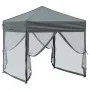 Folding party tent with anthracite gray walls 2x2 m by , Tents and gazebos - Ref: Foro24-93509, Price: 105,79 €, Discount: %