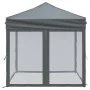 Folding party tent with anthracite gray walls 2x2 m by , Tents and gazebos - Ref: Foro24-93509, Price: 105,79 €, Discount: %
