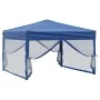 Carpa para fiestas plegable con paredes laterales azul 3x3 m de , Carpas y cenadores - Ref: Foro24-93528, Precio: 126,22 €, D...