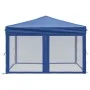 Carpa para fiestas plegable con paredes laterales azul 3x3 m de , Carpas y cenadores - Ref: Foro24-93528, Precio: 126,22 €, D...