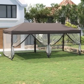 Folding party tent with taupe gray walls 3x6 m by , Tents and gazebos - Ref: Foro24-93554, Price: 192,54 €, Discount: %