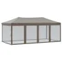 Folding party tent with taupe gray walls 3x6 m by , Tents and gazebos - Ref: Foro24-93554, Price: 192,54 €, Discount: %