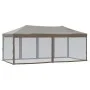 Folding party tent with taupe gray walls 3x6 m by , Tents and gazebos - Ref: Foro24-93554, Price: 192,54 €, Discount: %